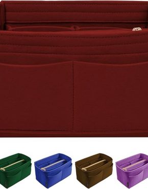 OMYSTYLE Purse Organizer Insert, Felt Tote Bag Organizer Insert with 5 Sizes, Handbag Dividers for Inside Purse, Compatible with Longchamp, Neverful, Speedy and More